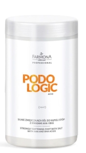 PODOLOGIC ACID Silnie Zmiękczająca Sól Do Kąpieli Stóp Z Kwasami AHA I BHA 1500 G