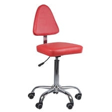 Taboret kosmetyczny z opar. BD-9937/14 czerwony