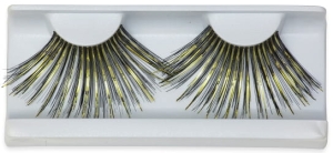art.9376 Kryolan Black-Gold Sztuczne rzęsy Czarno - Złote