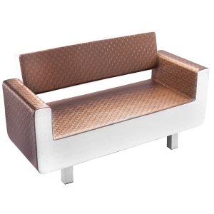 GABBIANO Sofa do poczekalni  TURYN / brązowo-beżowa