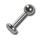 Tytanowy Labret Studs o grubości 1.6mm z kulkami 4mm