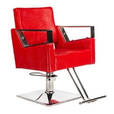 Fotel fryzjerski Roberto czerwony BM-203