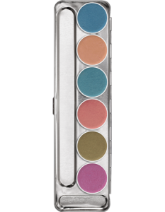 art.1147 Kryolan Aquacolor interferenz- 6 kol. paleta farb interferencyjnych