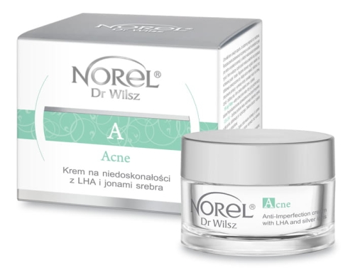 NOREL Acne - Krem na niedoskonałości z LHA i jonami srebra 50ml.jpg