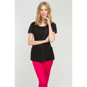 VENA Fartuszek kosmetyczny SPA 9 czarny/róż rozmiar 40