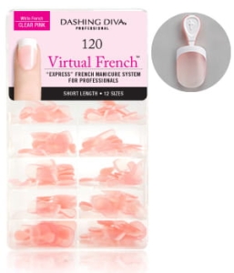 Dashing Diva Short Length Pink-White - Virtual French 120szt.