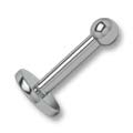Tytanowy Labret Studs o grubości 1.6mm z kulkami 3mm